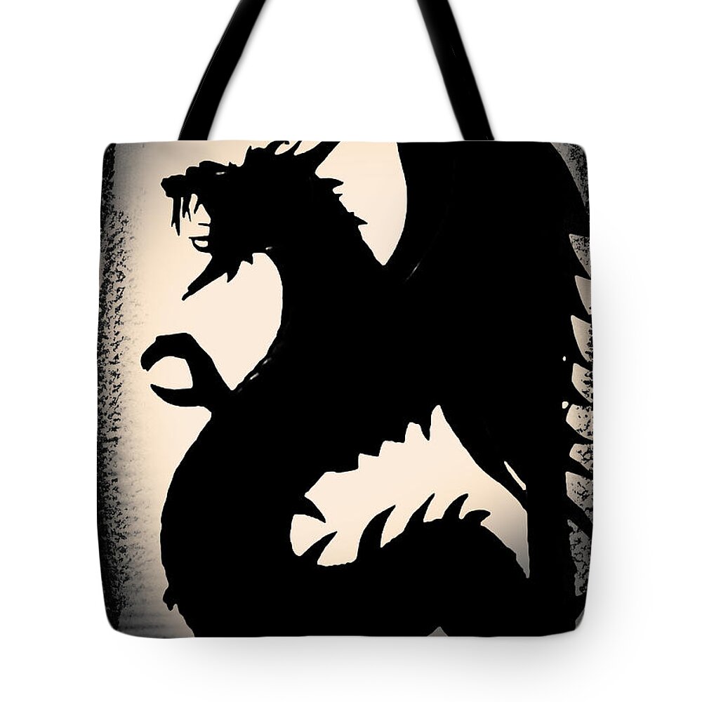 Animals Tote Bag featuring the photograph The Dragon by Gerlinde Keating