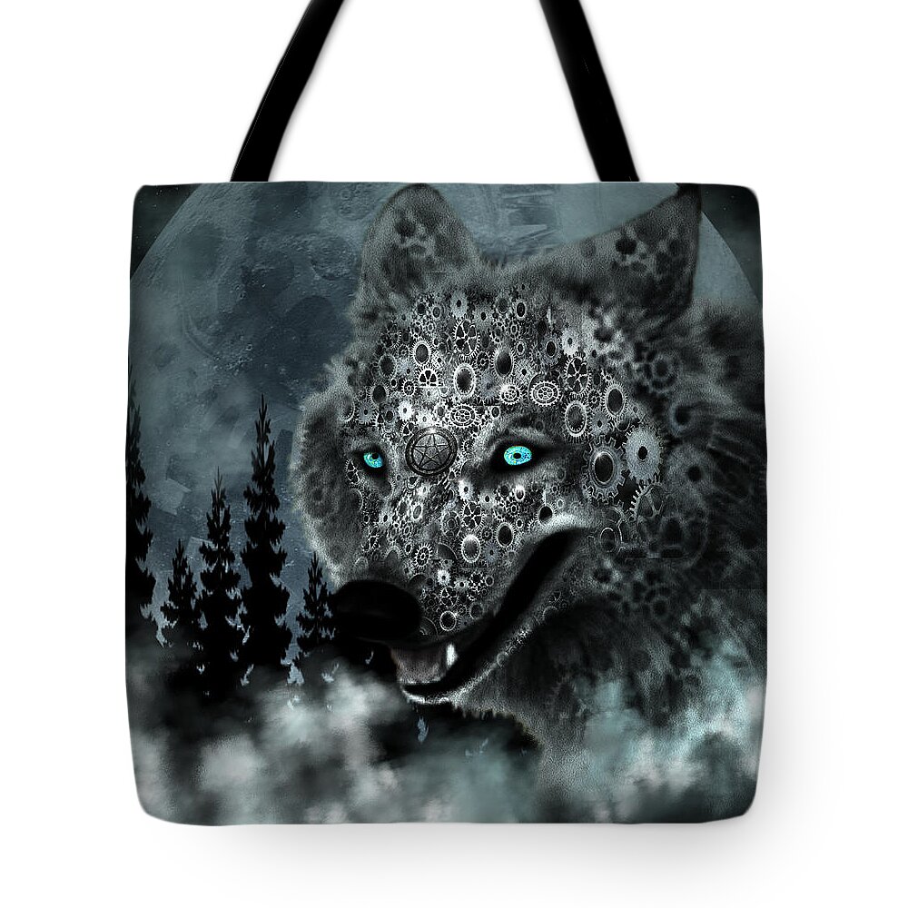 Digital Art Tote Bag featuring the digital art The Dreamcatcher by Artful Oasis