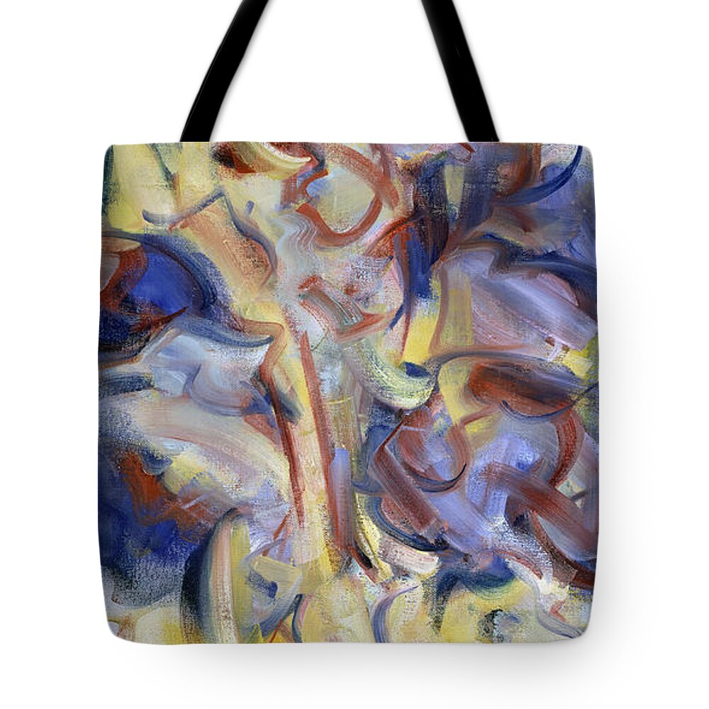 Egypt Tote Bag featuring the painting The Dream Stelae / Rameses III by Ritchard Rodriguez