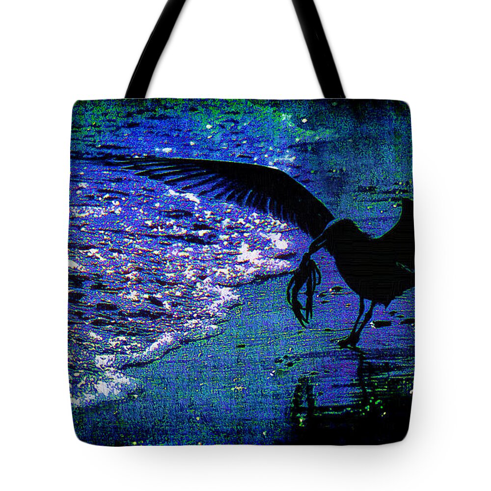 Ocean Tote Bag featuring the photograph The Early Bird by Jeff Breiman