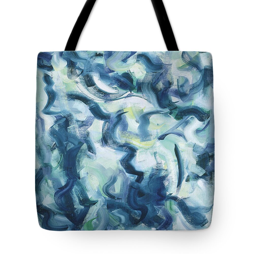Oils Tote Bag featuring the painting The Elements, Mergo Mers by Ritchard Rodriguez