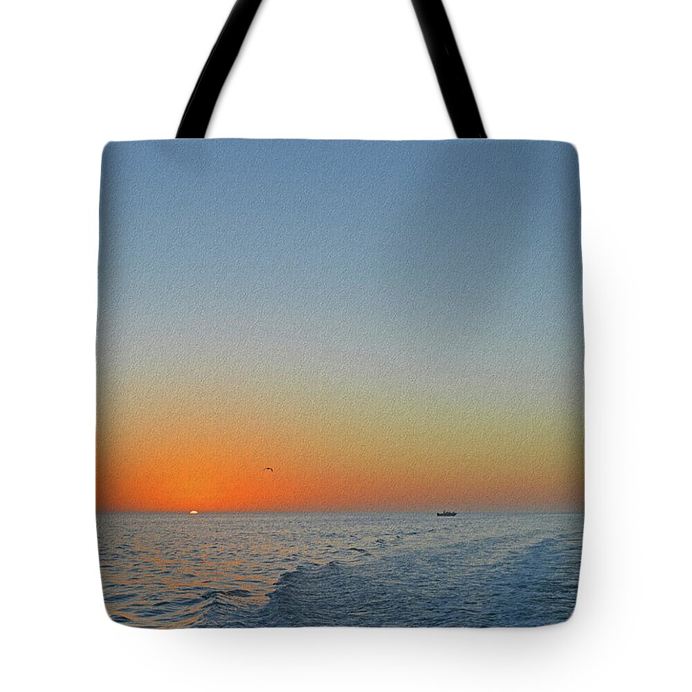 Sunset Tote Bag featuring the photograph The End Of Day by Aimee L Maher ALM GALLERY