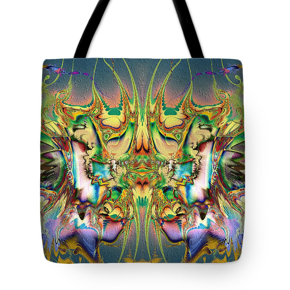 The Event Tote Bag featuring the digital art The Event by Kiki Art