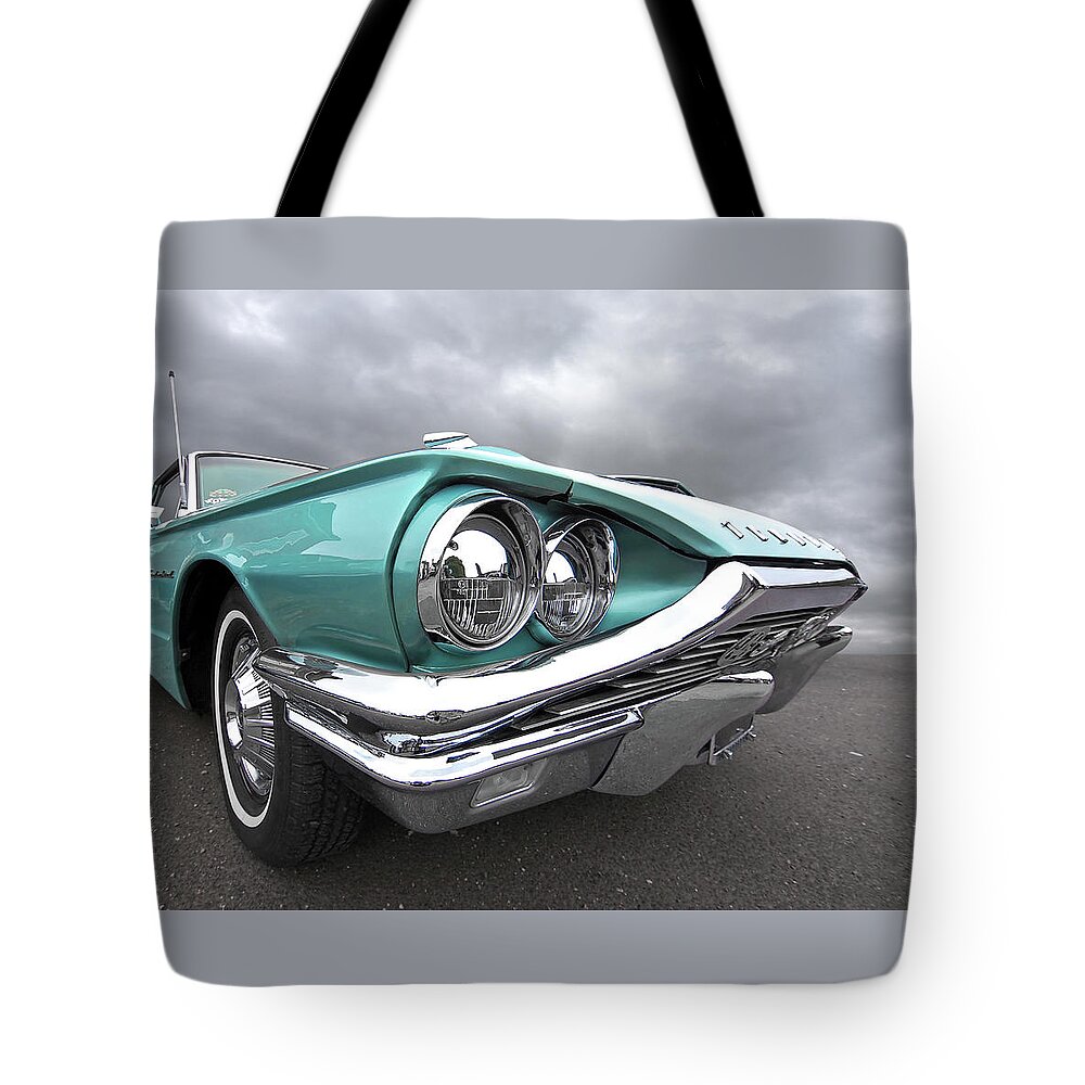Ford Thunderbird Tote Bag featuring the photograph The Eyes Have It - 1964 Thunderbird by Gill Billington