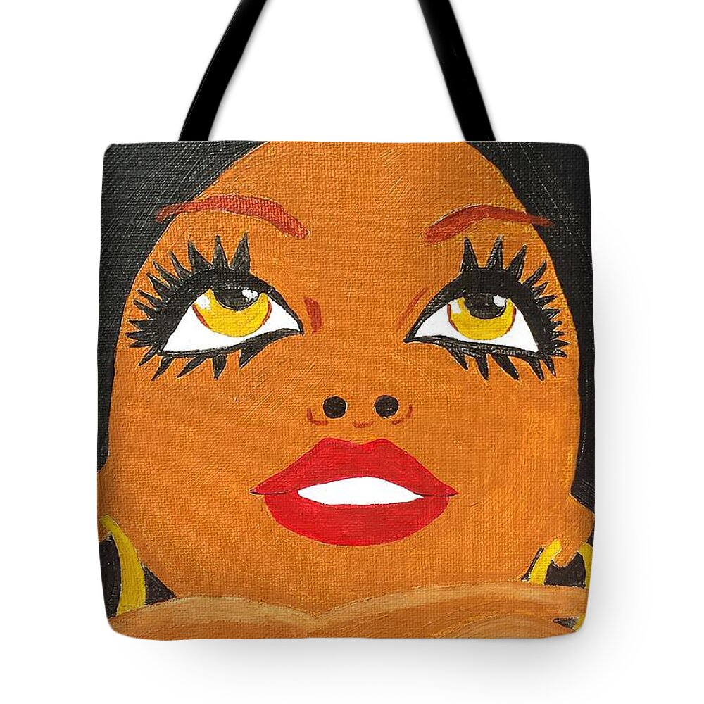 Afro Tote Bag featuring the photograph The Eyes Have It by Vera Smith-Arellano
