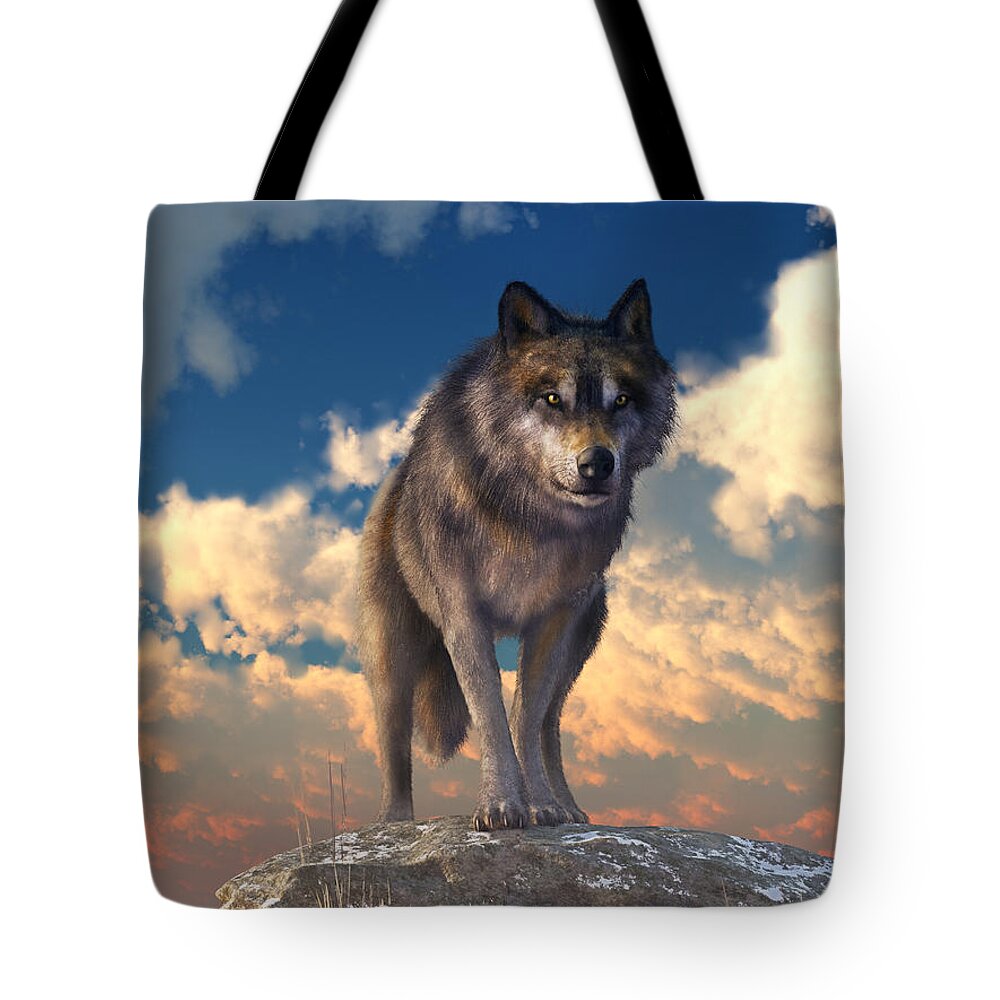 The Eyes Of Winter Tote Bag featuring the photograph The Eyes of Winter by Daniel Eskridge