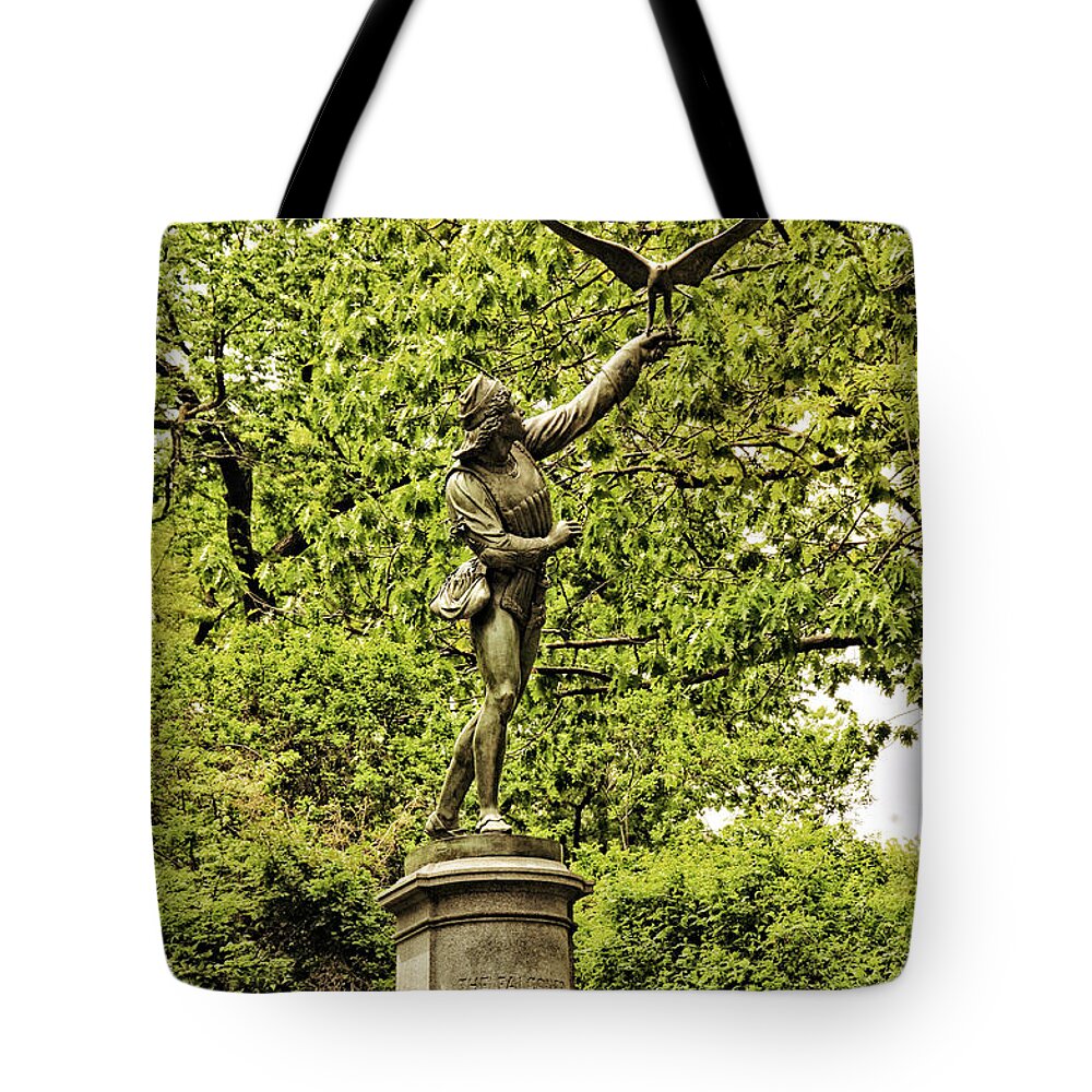 New York Tote Bag featuring the photograph The Falconer No 1 by Mike Martin