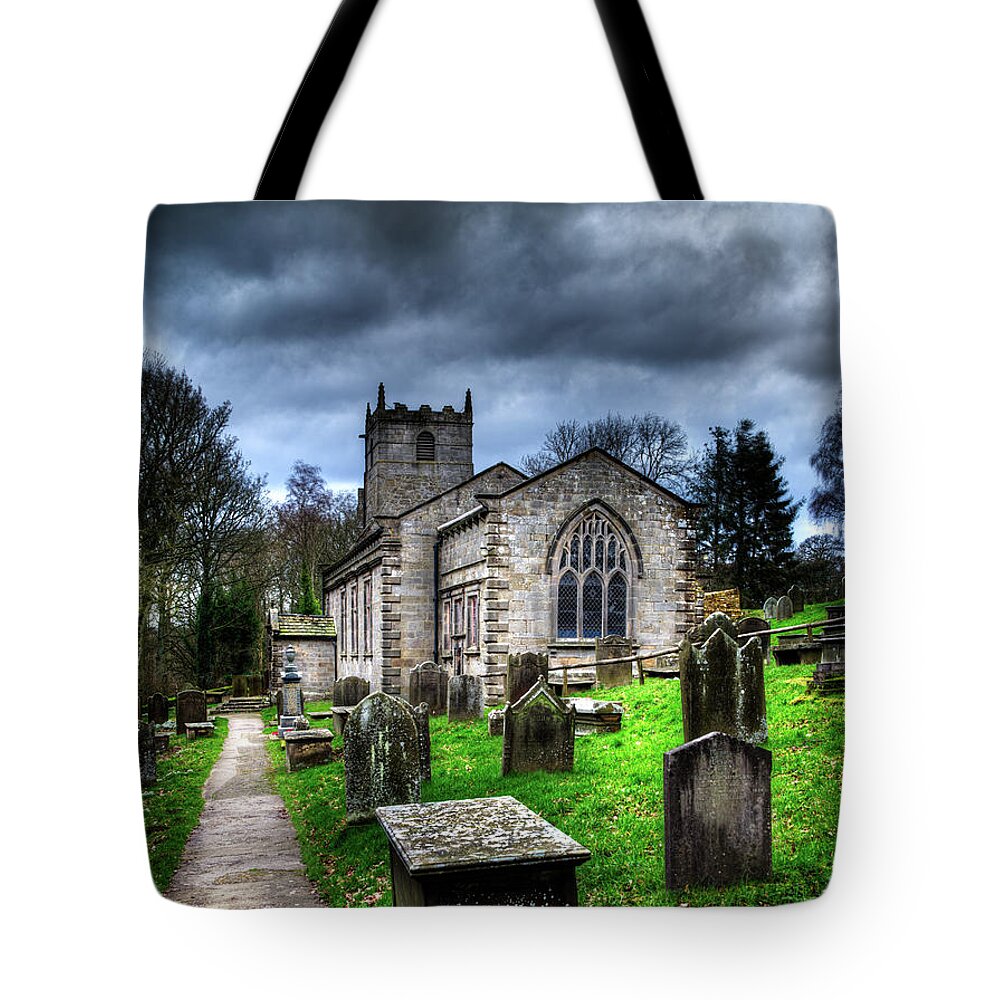 Building Tote Bag featuring the photograph The Fewston Church by Dennis Dame
