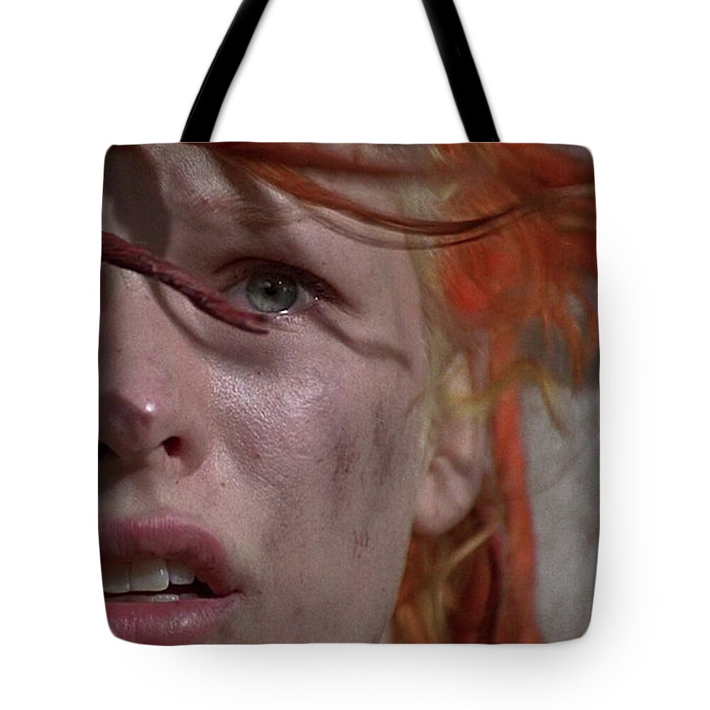 The Fifth Element Tote Bag featuring the digital art The Fifth Element by Super Lovely