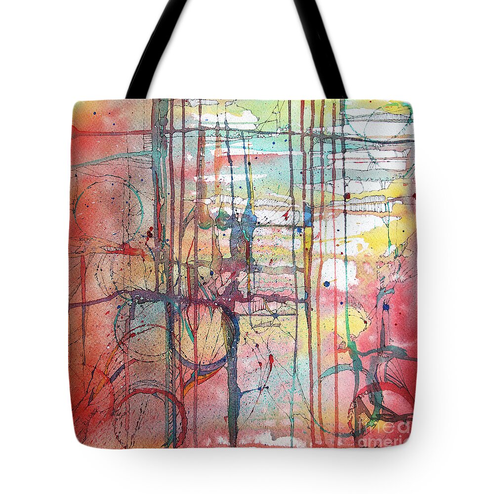 Fire Tote Bag featuring the painting The Fire Within by Rebecca Davis