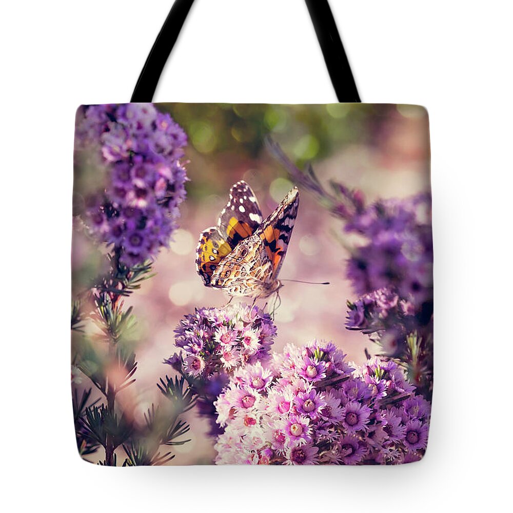 Flower Tote Bag featuring the photograph The First Day of Summer by Linda Lees