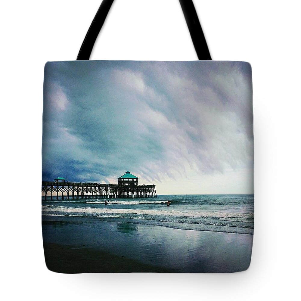 Beautiful Tote Bag featuring the photograph the Fishermen Know That The Sea Is by Cassandra M Photographer