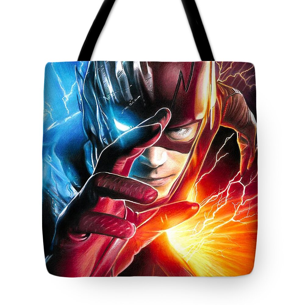 The Flash Savitar God Of Speed Tote Bag For Sale By Danny Daniel