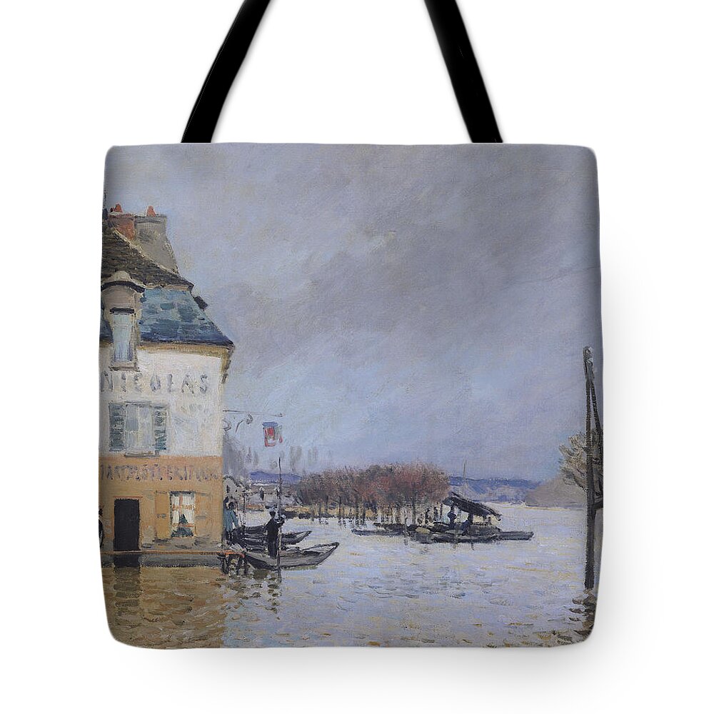 The Seine At Port - Marly, Piles Of Sand Tote Bag by Mountain Dreams -  Pixels