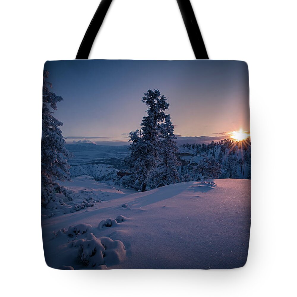 Arches Tote Bag featuring the photograph The Frozen Dance by Edgars Erglis