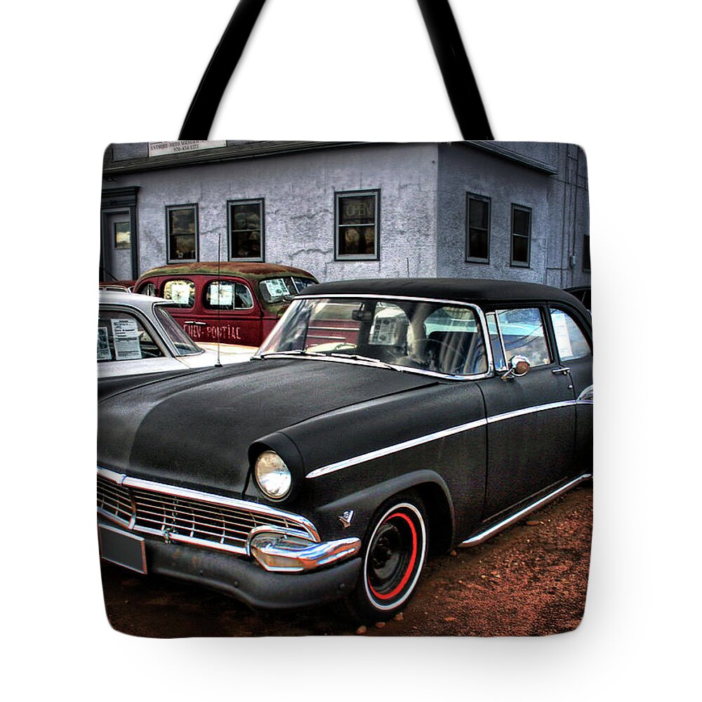 Impala Tote Bag featuring the photograph The Greaser's Ghost by John De Bord