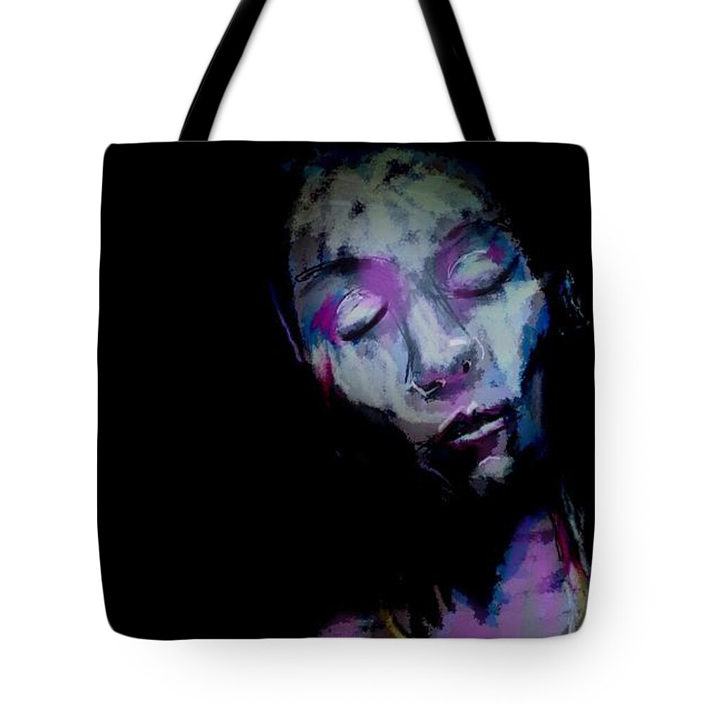 Portrait Tote Bag featuring the digital art The Great Quiet by Jim Vance