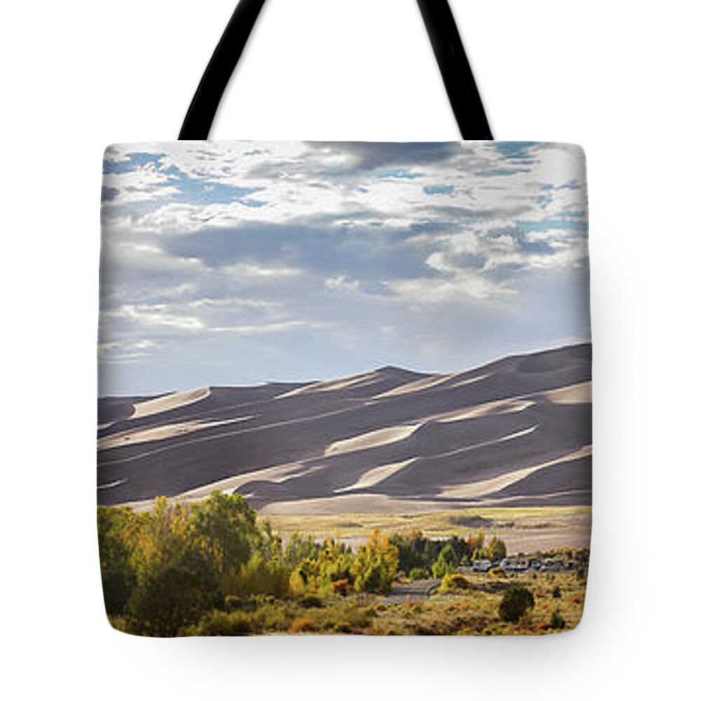 Colorado Tote Bag featuring the photograph The Great Sand Dunes Triptych - Part 1 by Tim Stanley