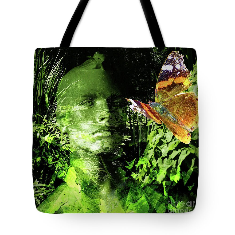 Green Man Tote Bag featuring the photograph The Green Man by LemonArt Photography