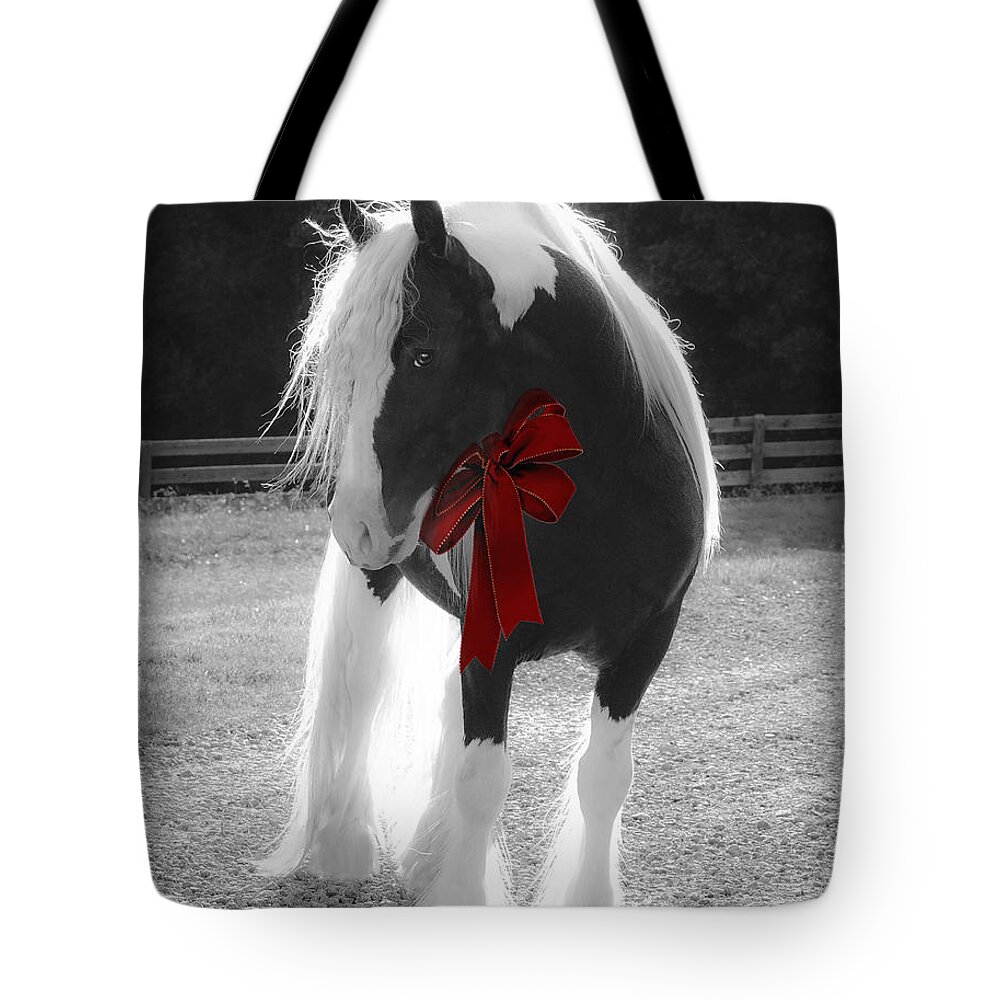 Equine Tote Bag featuring the photograph The Gypsy Gift by Terry Kirkland Cook