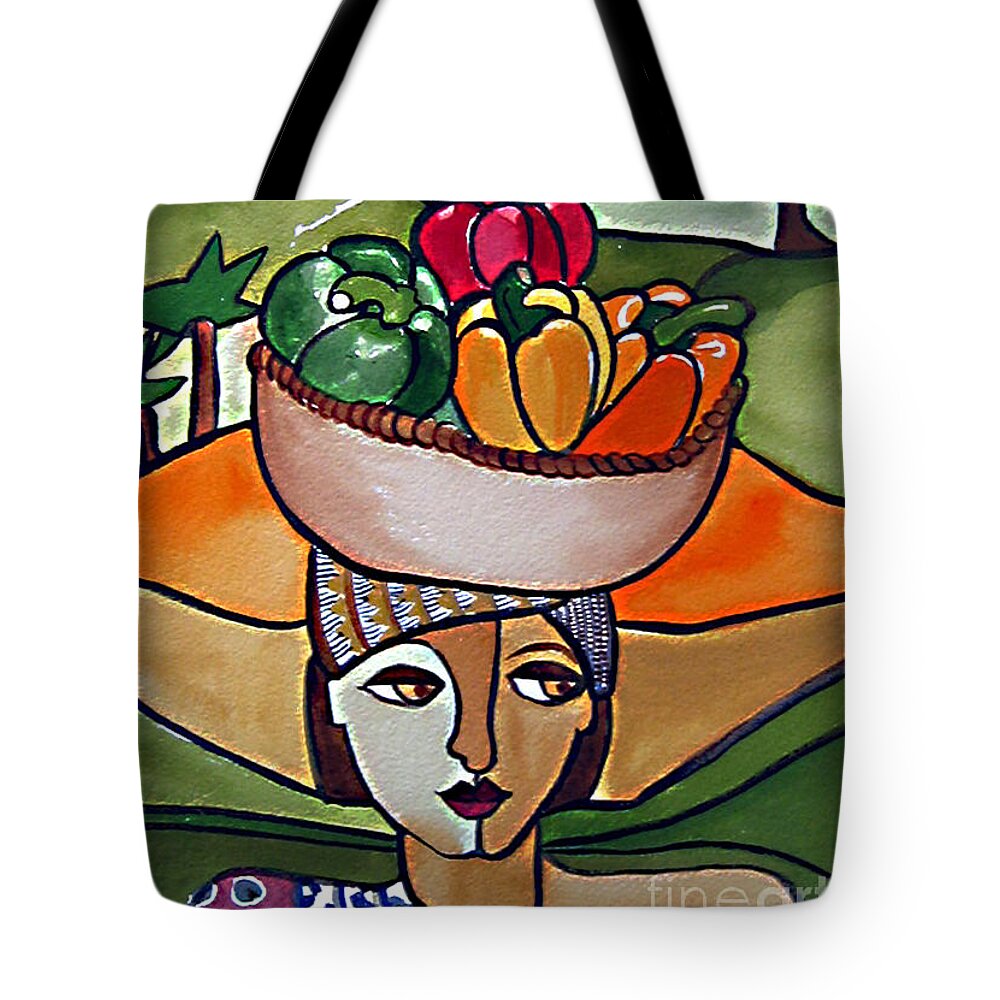 Harvest Tote Bag featuring the painting The Harvest by Marilyn Brooks