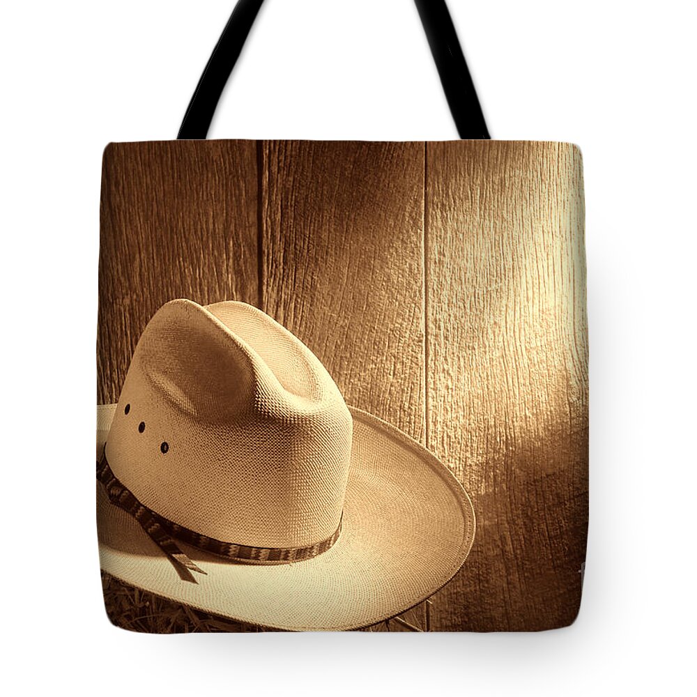 Cowboy Tote Bag featuring the photograph The Hat by American West Legend By Olivier Le Queinec