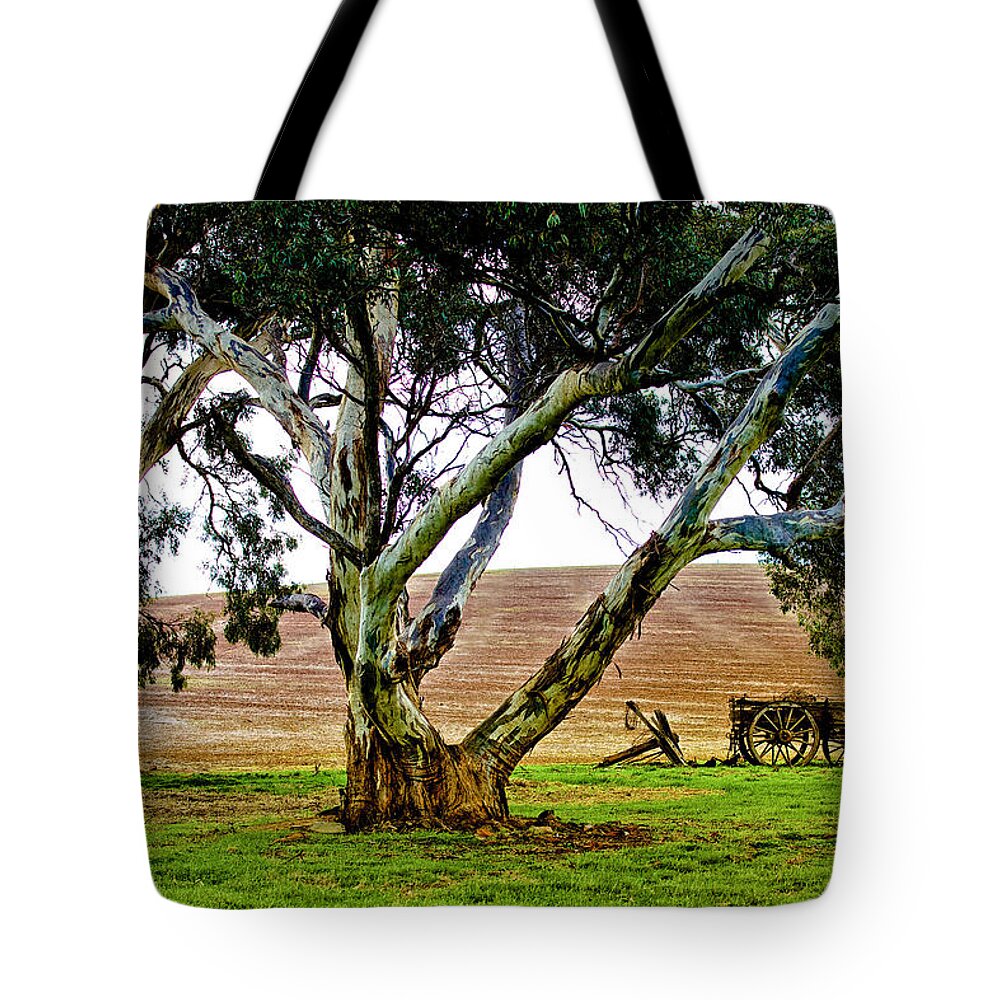 Burra Tote Bag featuring the photograph The Hay Wagon by Mark Egerton