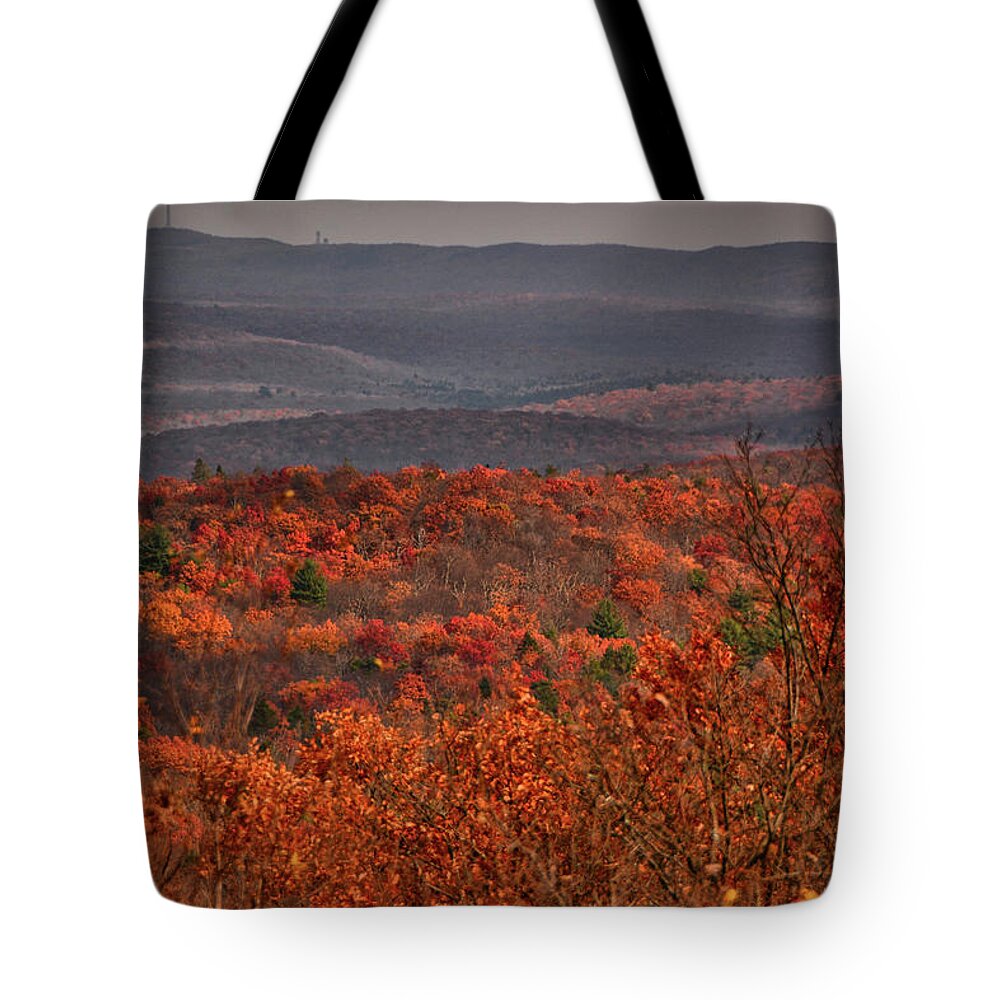 High Point State Park Tote Bag featuring the photograph The Hills to High Point by Raymond Salani III