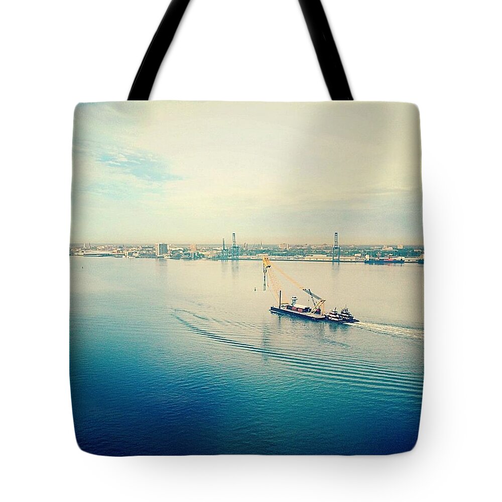 Lowcountry Tote Bag featuring the photograph The Holy City Waking Up. Pushing The by Cassandra M Photographer