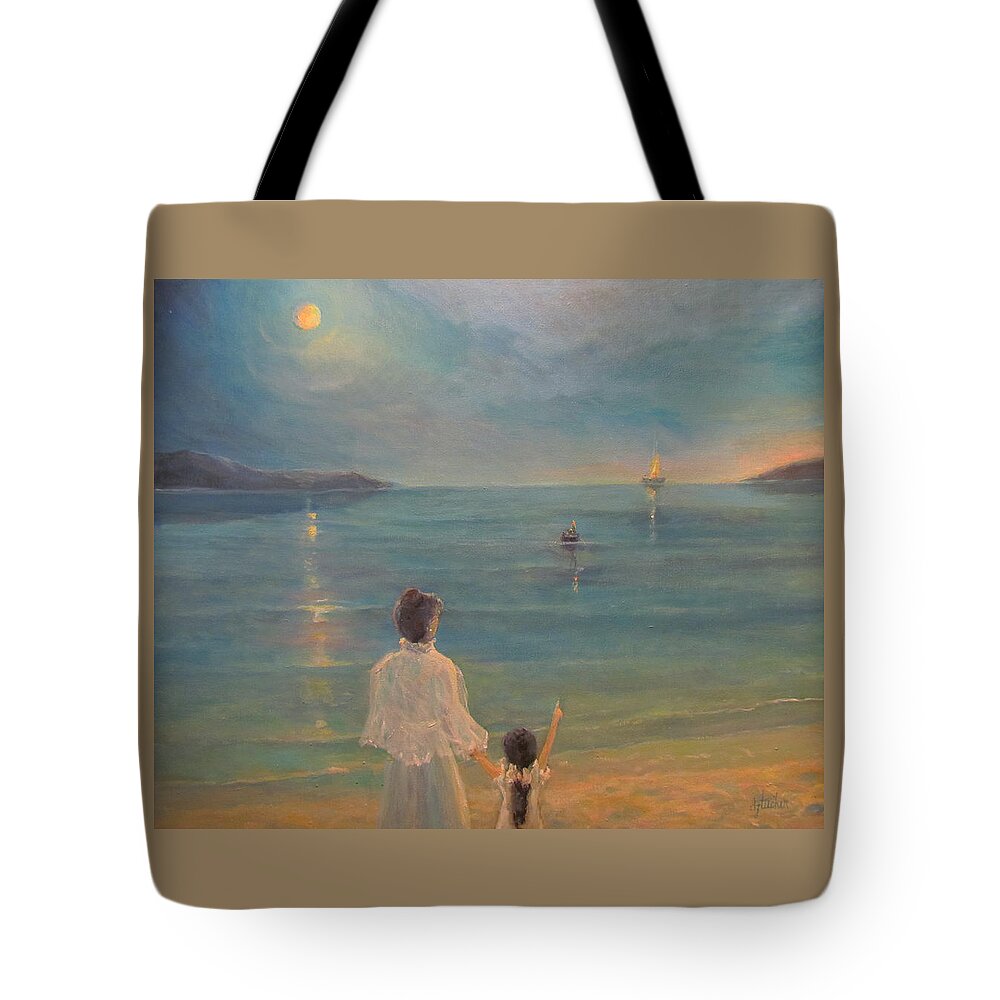 Nature Tote Bag featuring the painting The Homecoming by Donna Tucker