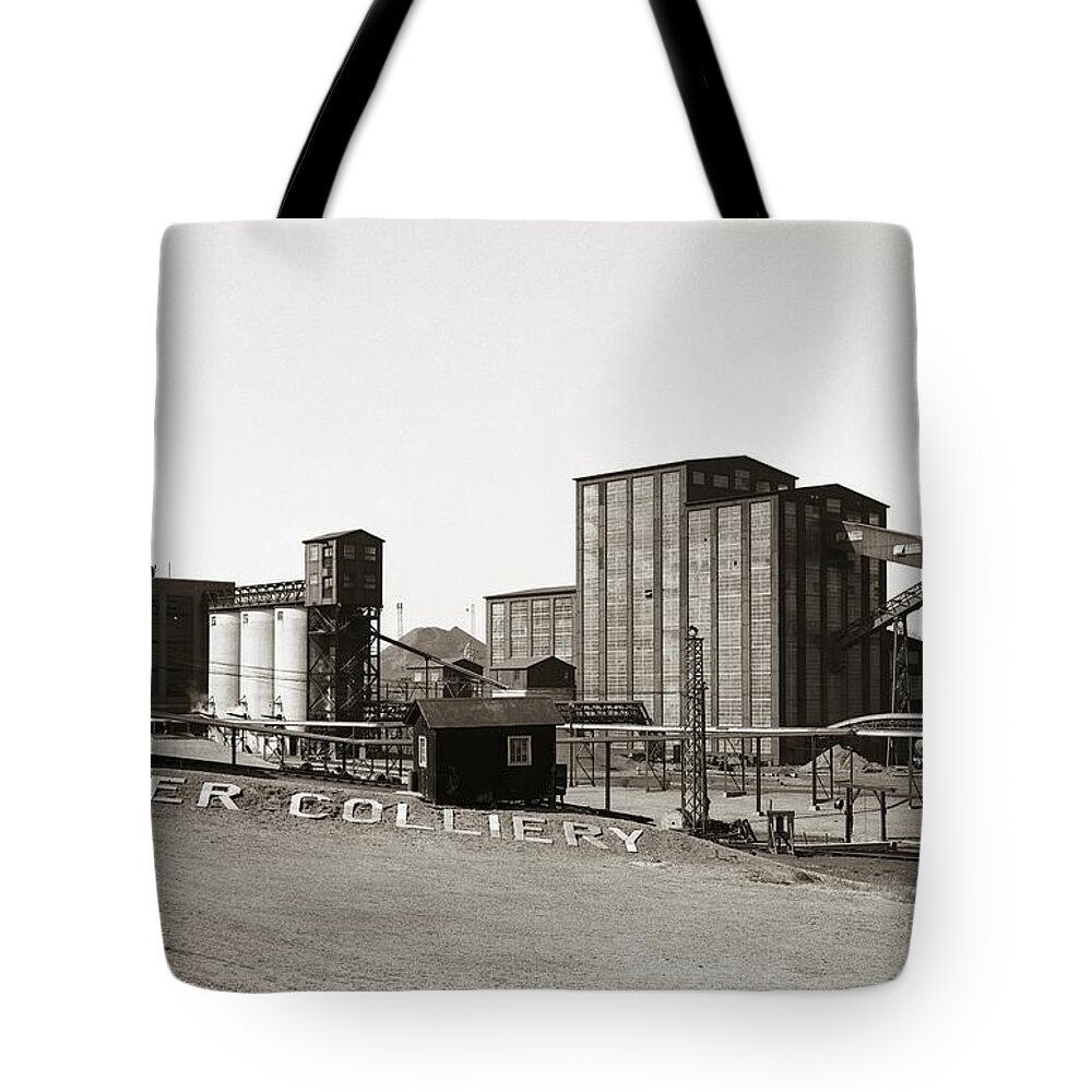 Huber Colliery Tote Bag featuring the photograph The Huber Colliery Ashley Pennsylvania 1953 by Arthur Miller
