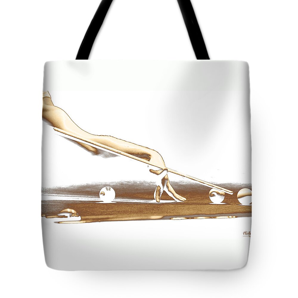 Abstract Tote Bag featuring the photograph The Hustler by Holly Kempe