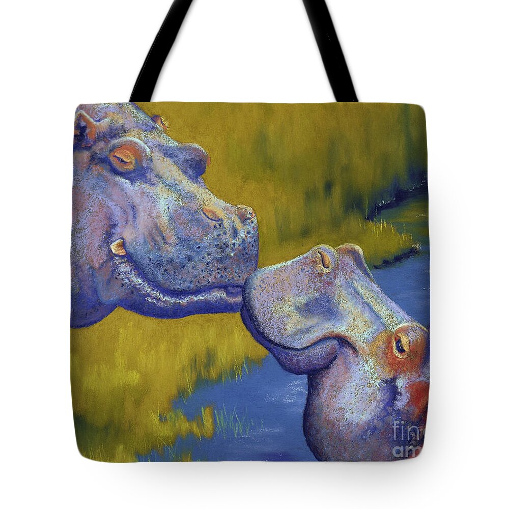 Hippopotamus Tote Bags