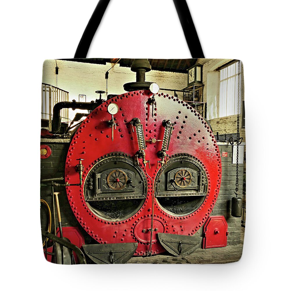 Engineering Tote Bag featuring the photograph The Lancashire Boiler by Richard Denyer