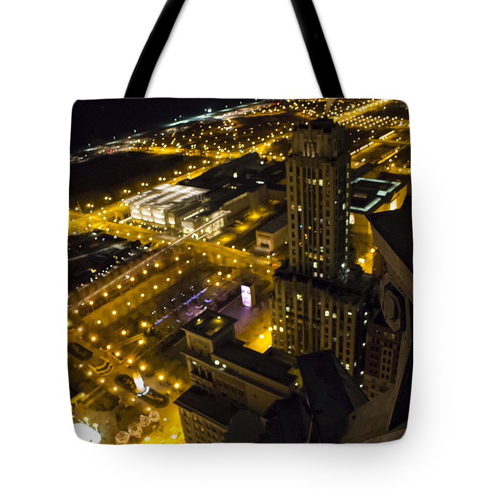 Chitecture Tote Bag featuring the photograph The Ledge by Tyler Adams
