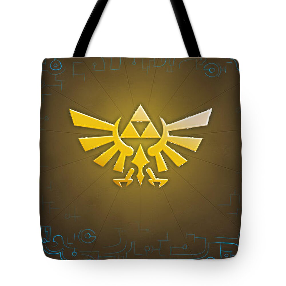 The Legend Of Zelda Twilight Princess Tote Bag featuring the digital art The Legend Of Zelda Twilight Princess by Maye Loeser