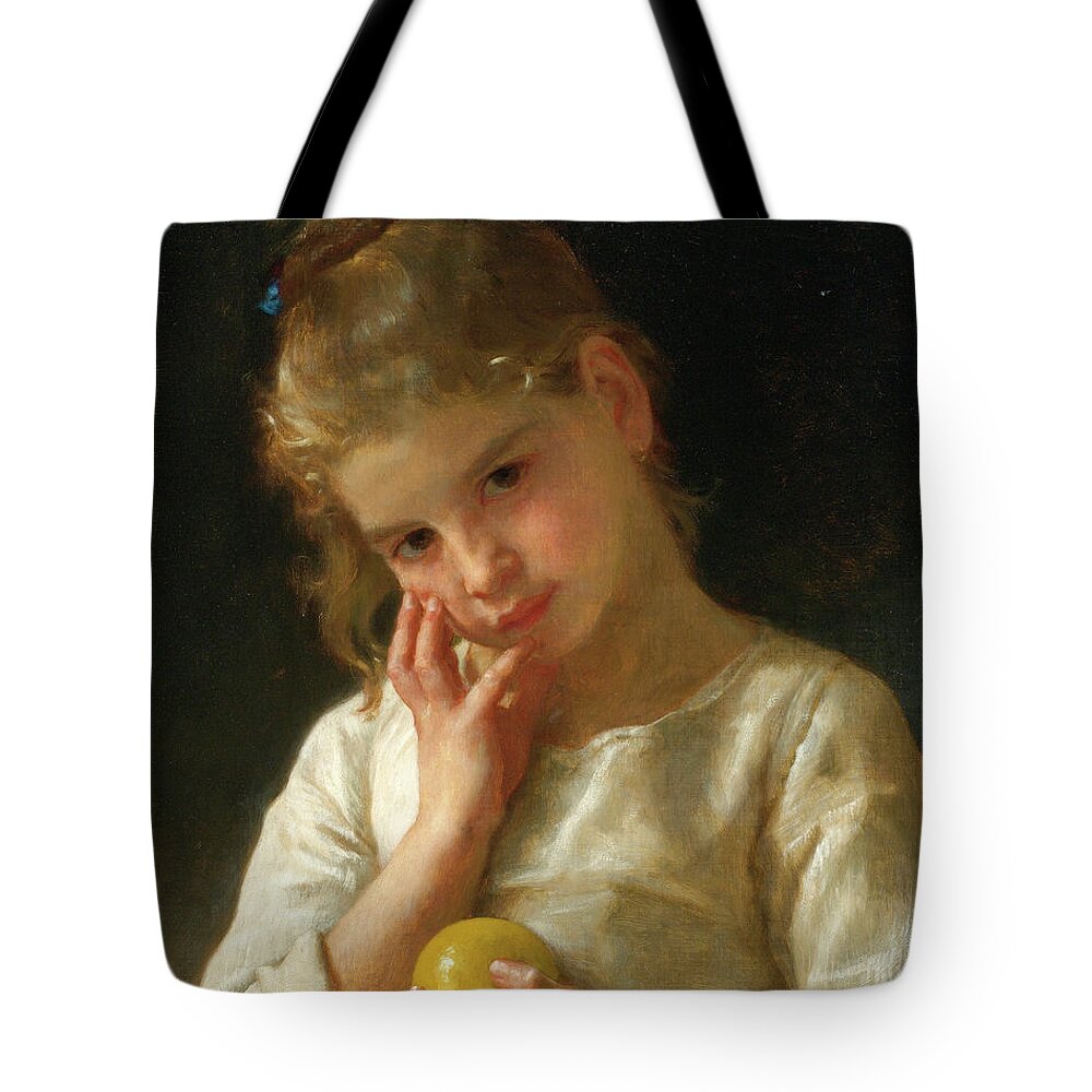 William-adolphe Bouguereau Tote Bag featuring the painting The Lemon by William-Adolphe Bouguereau