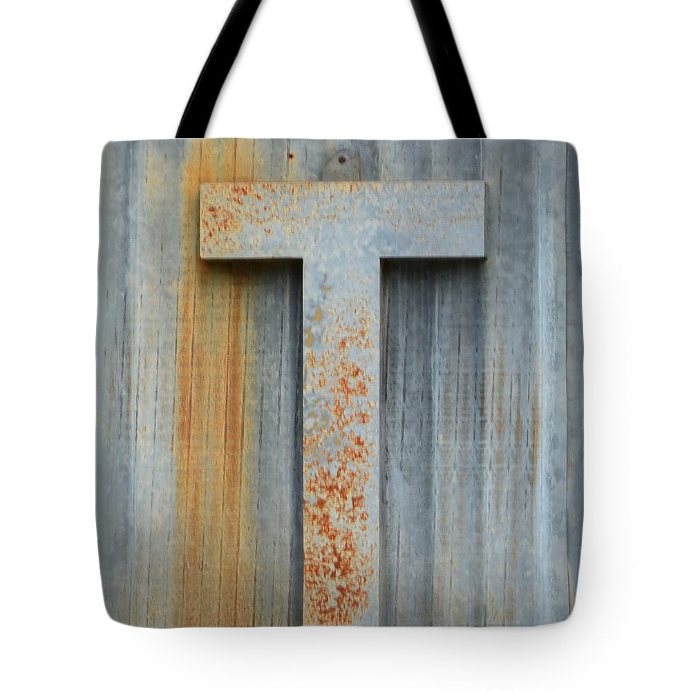 Letter Tote Bag featuring the photograph The Letter T by Nikki Smith