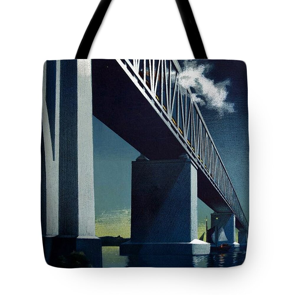 Bridge Mixed Media Tote Bags