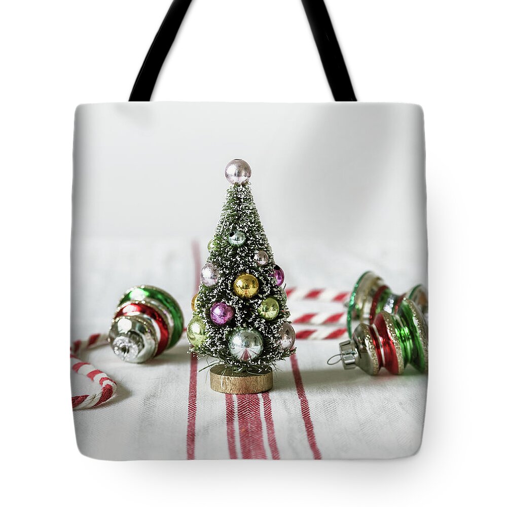 Christmas Tote Bag featuring the photograph The Little Christmas Tree by Kim Hojnacki