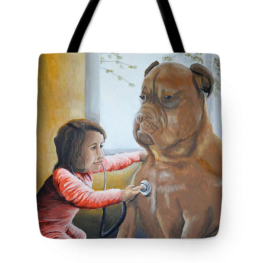 Little Doctor Tote Bag featuring the painting The Little Doctor by Winton Bochanowicz