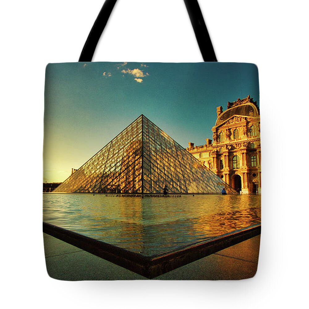 Louvre Museum Tote Bag featuring the photograph The Louvre Museum by Kevin Schwalbe