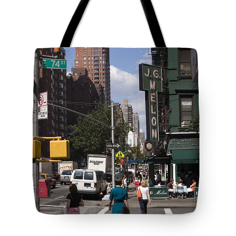 Woman Tote Bag featuring the photograph The Manhattan Sophisticate by Madeline Ellis