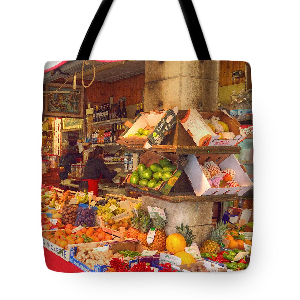 Market Tote Bag featuring the photograph The Market by Darin Williams