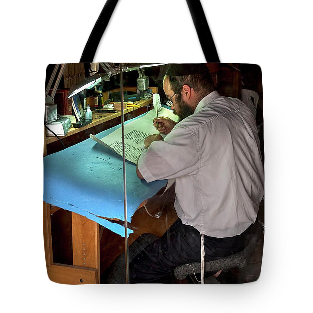 Sofer Tote Bag featuring the photograph The Masada Sofer by Endre Balogh