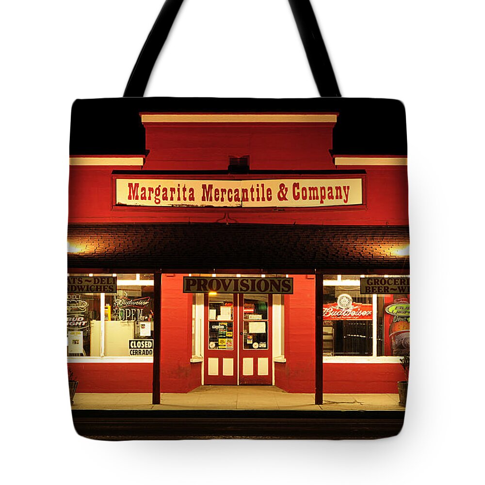 Darin Volpe Architecture Tote Bag featuring the photograph The Merc - General Store in Santa Margarita California by Darin Volpe