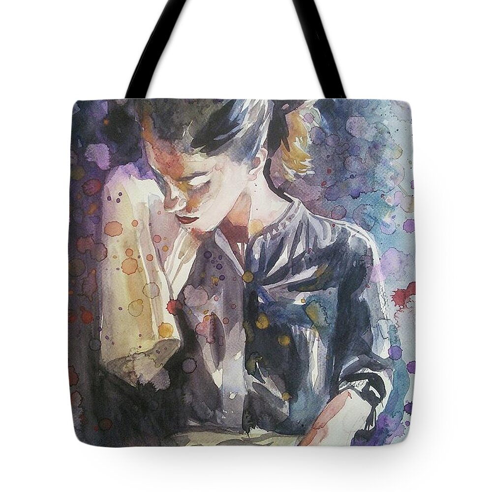 Chef Tote Bag featuring the drawing The Messy Chef by Parag Pendharkar