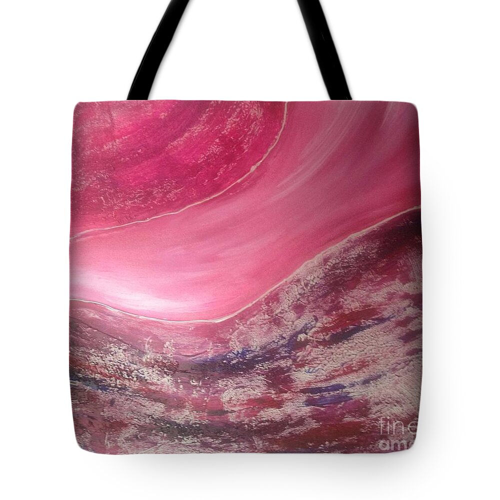 The Milky Way Tote Bag featuring the painting The Milky Way by Sarahleah Hankes