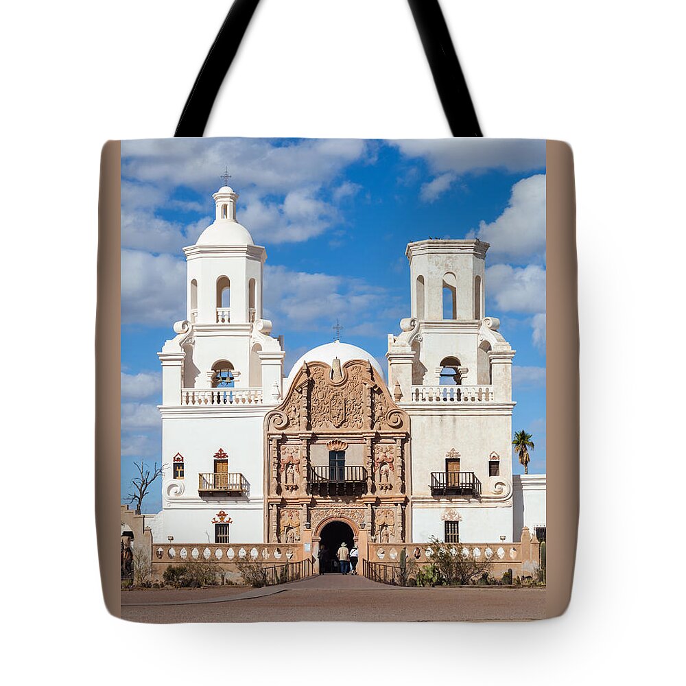 Architecture Tote Bag featuring the photograph The Mission by Ed Gleichman