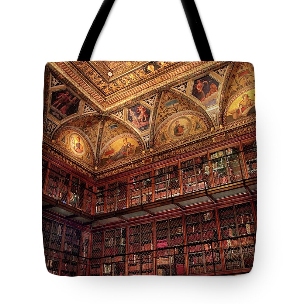 The Morgan Library Tote Bag featuring the photograph The Morgan Library by Jessica Jenney